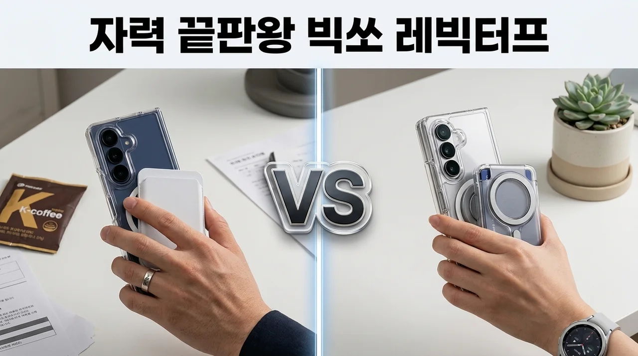 빅쏘 레빅터프 갤럭시Z 폴드8 맥세이프 케이스, 자력 끝판왕 후기