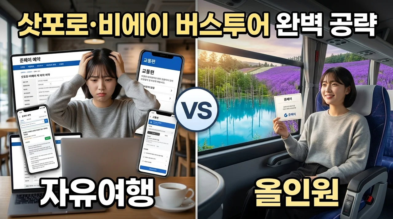 삿포로 비에이 후라노 버스투어, 준페이 예약까지 한 번에 끝내는 꿀팁