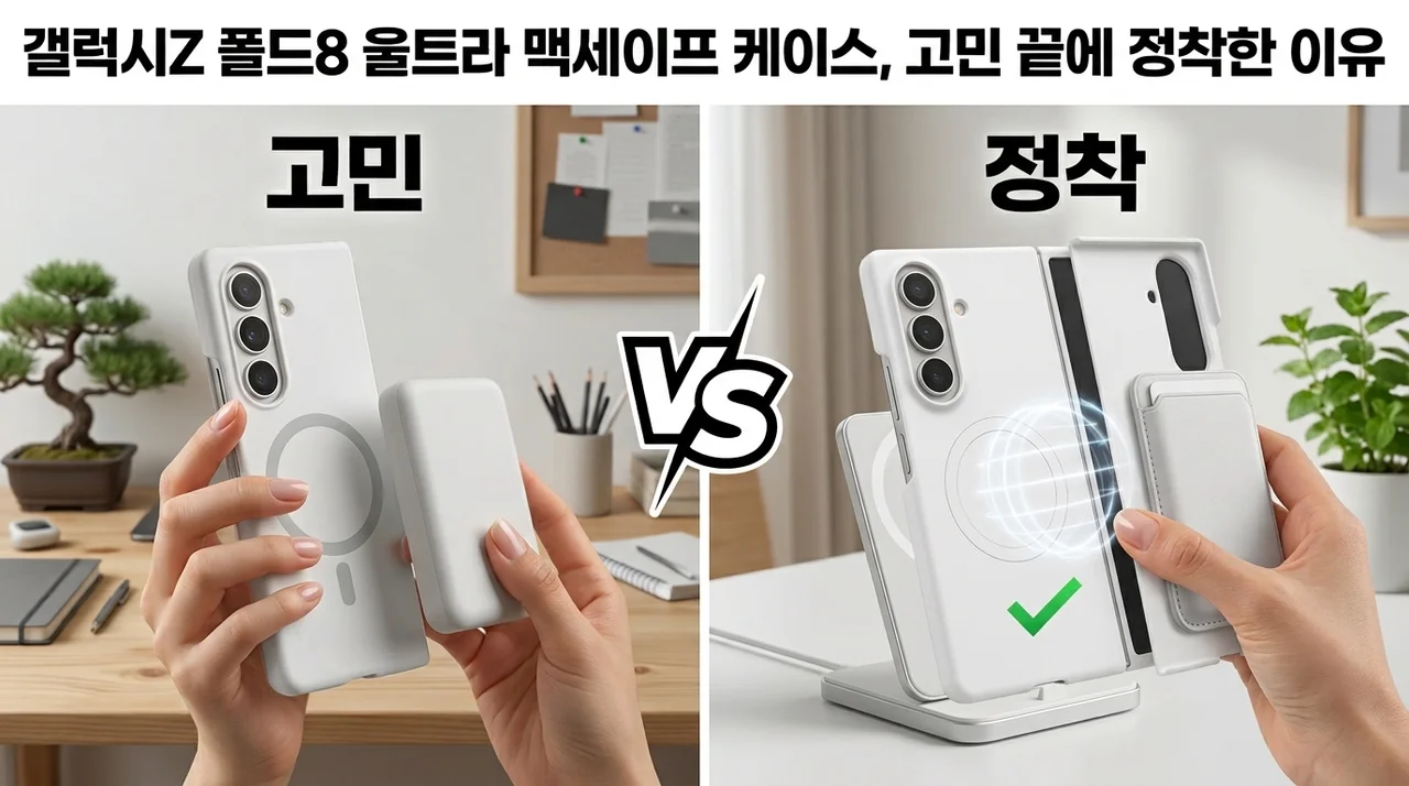 갤럭시Z 폴드8 울트라 맥세이프 케이스, 고민 끝에 정착한 이유