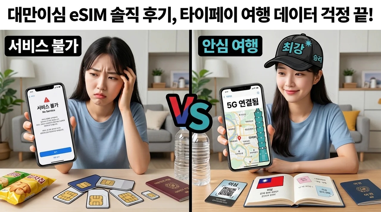 대만이심 eSIM 솔직 후기, 타이페이 여행 데이터 걱정 끝!