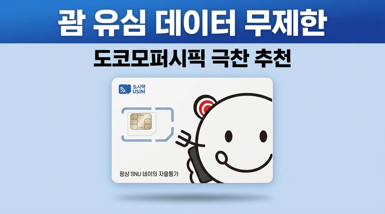 괌 유심 데이터 무제한 추천, 도코모퍼시픽 이용 후기