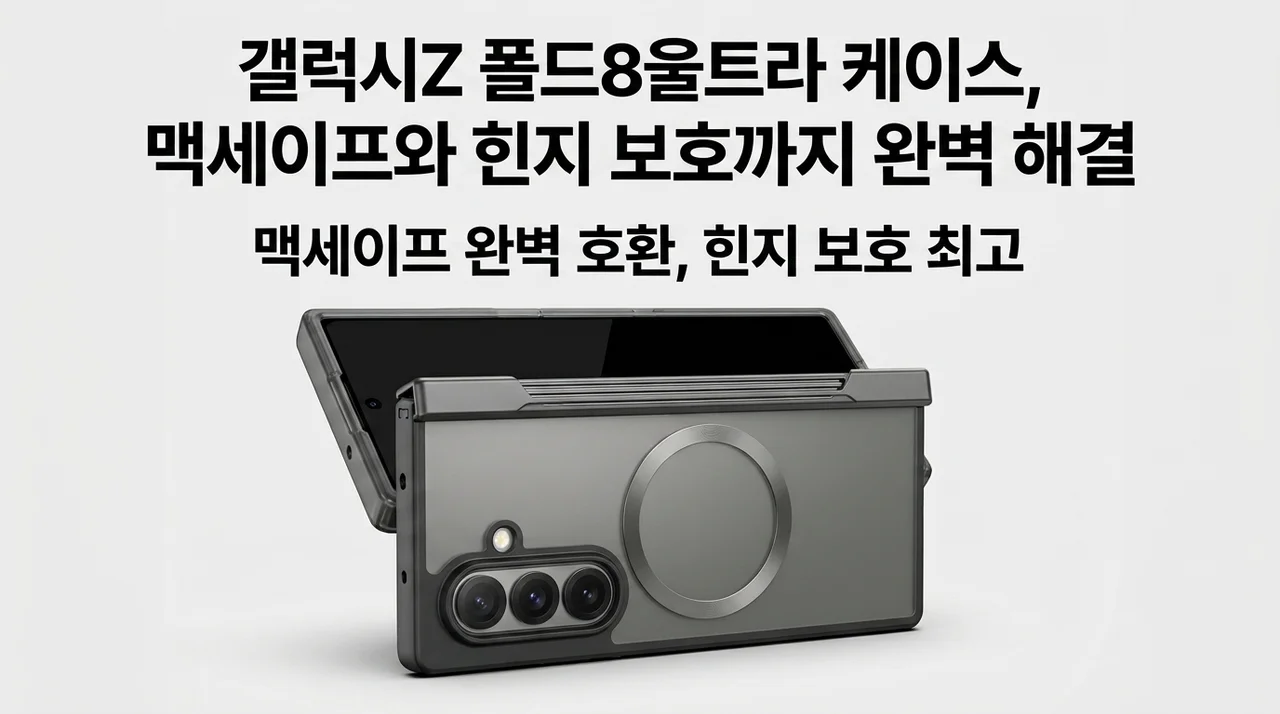 갤럭시Z 폴드8울트라 케이스, 맥세이프와 힌지 보호까지 완벽 해결