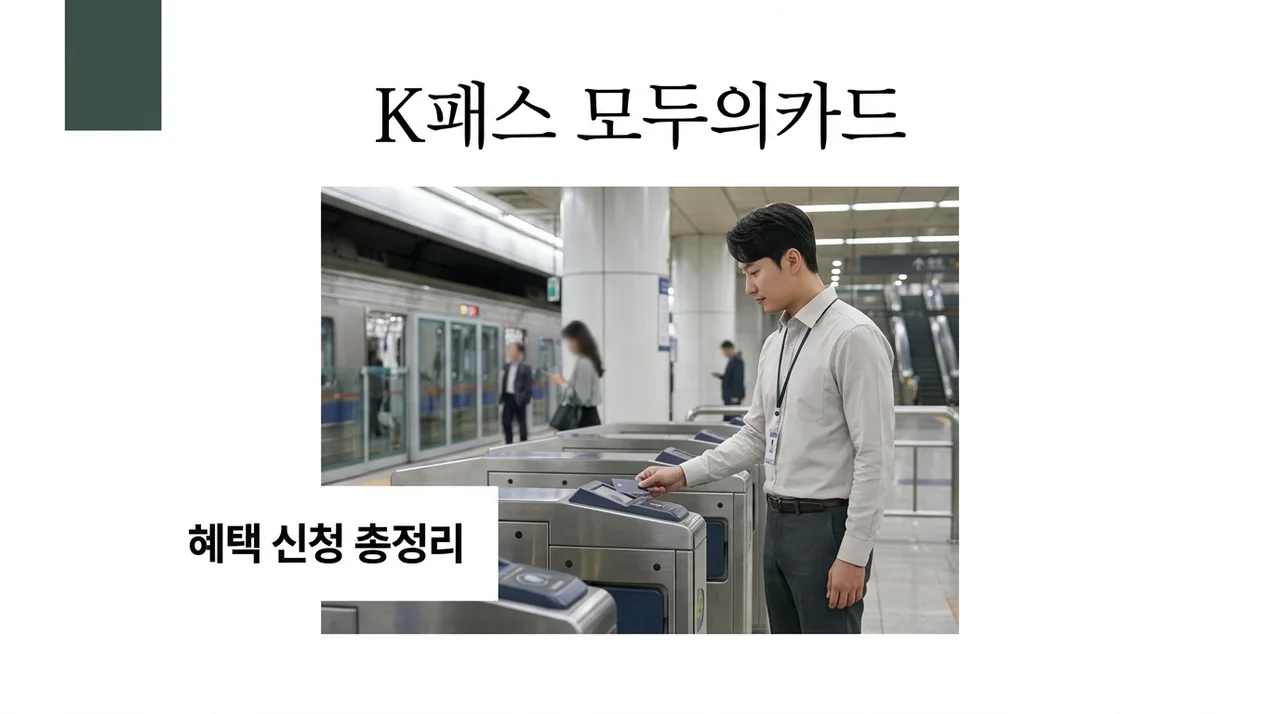 K패스 모두의카드 발급 및 신청 방법! 플러스형 청년 차이 완벽 정리