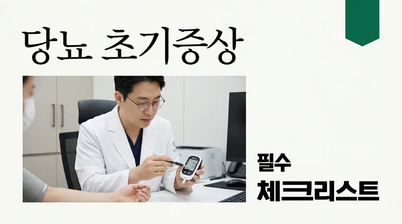 당뇨 초기증상 무심코 지나친 3가지 신호와 공복혈당 수치 기준