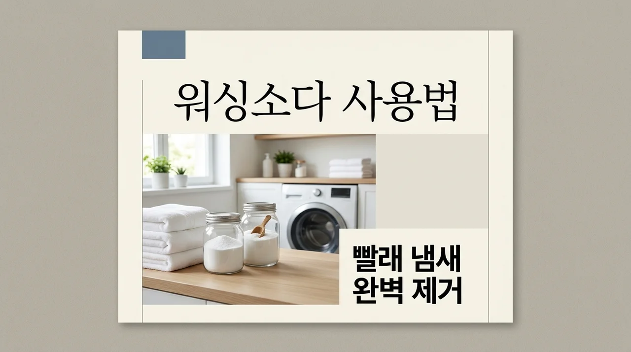 워싱소다 사용법 총정리 장마철 빨래 냄새 및 누런 때 깔끔하게 지우는 비법