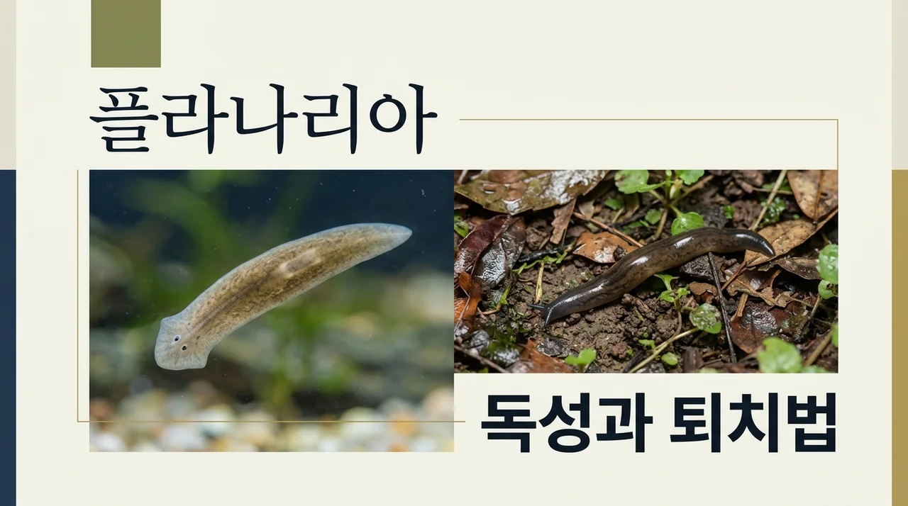 플라나리아 독 있을까? 육지 플라나리아 대처법과 강아지 산책 주의사항