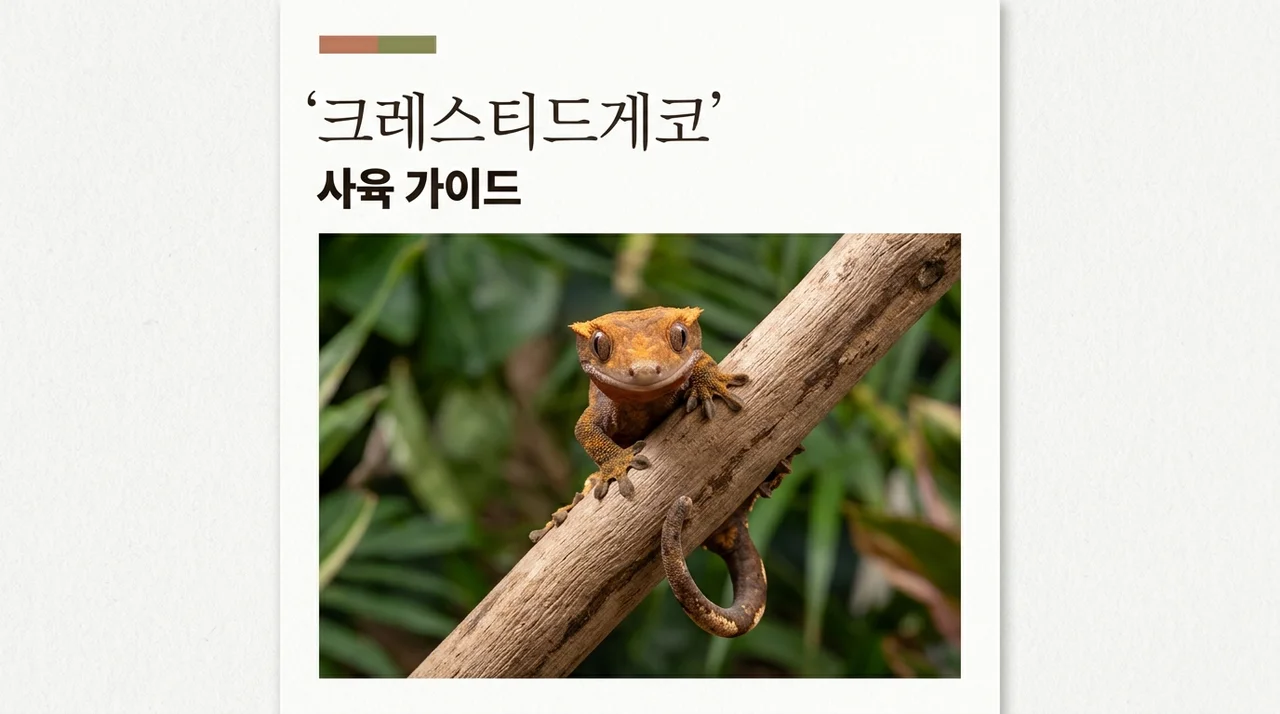 크레스티드 게코 키우기 초보 가이드: 사육 환경·먹이·비용 총정리
