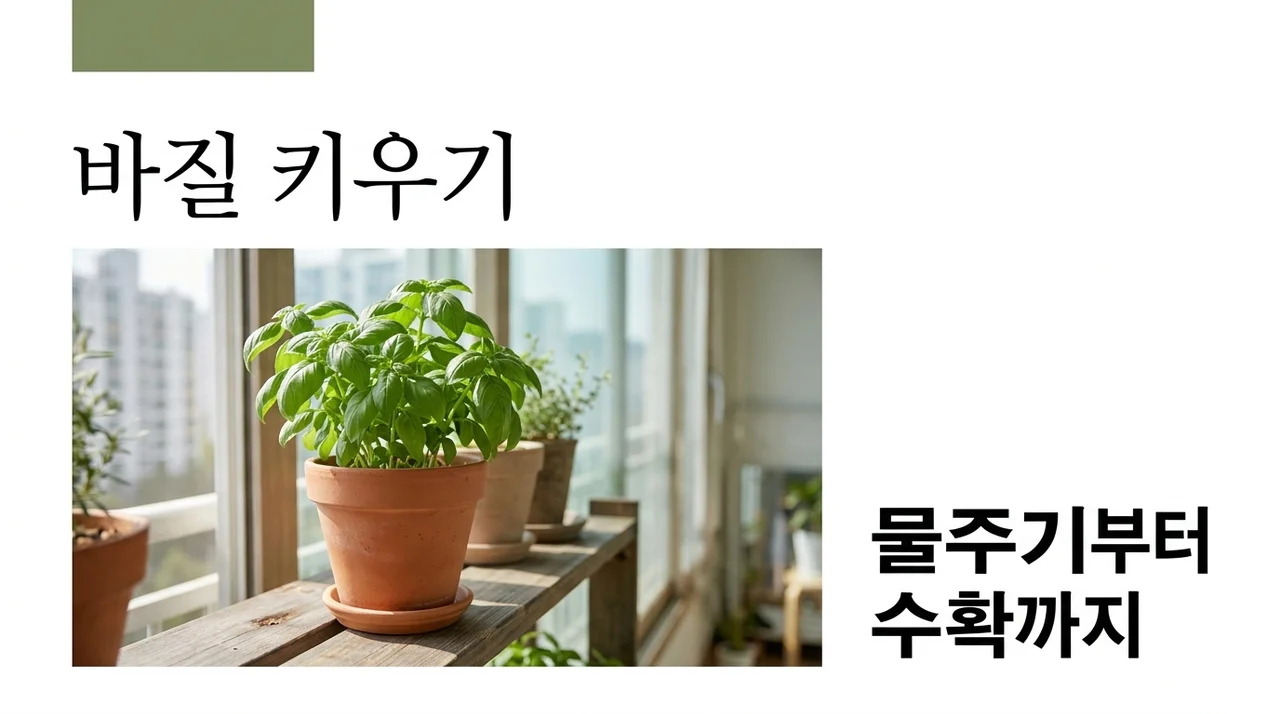 바질 키우기 물주기·순지르기 핵심 가이드 씨앗 발아부터 수확까지