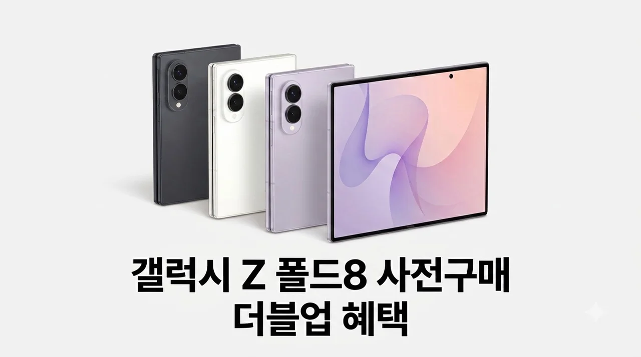 갤럭시 Z 폴드8 사전구매 더블업 혜택 자급제 SM-F971N