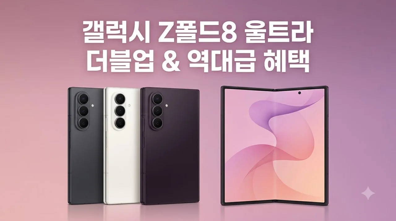 갤럭시 Z폴드8 울트라 사전구매 더블업 역대급 혜택 정리