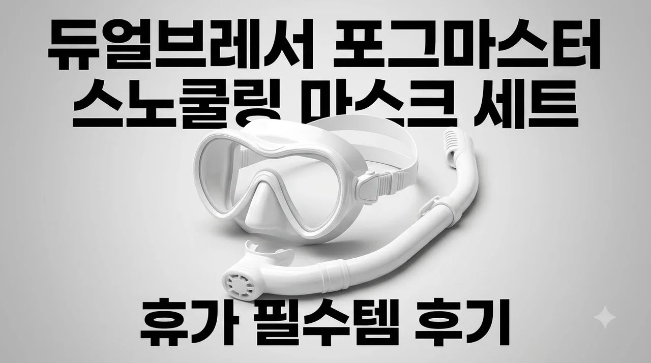 듀얼브레서 포그마스터 스노쿨링 마스크 세트 휴가 필수템 후기