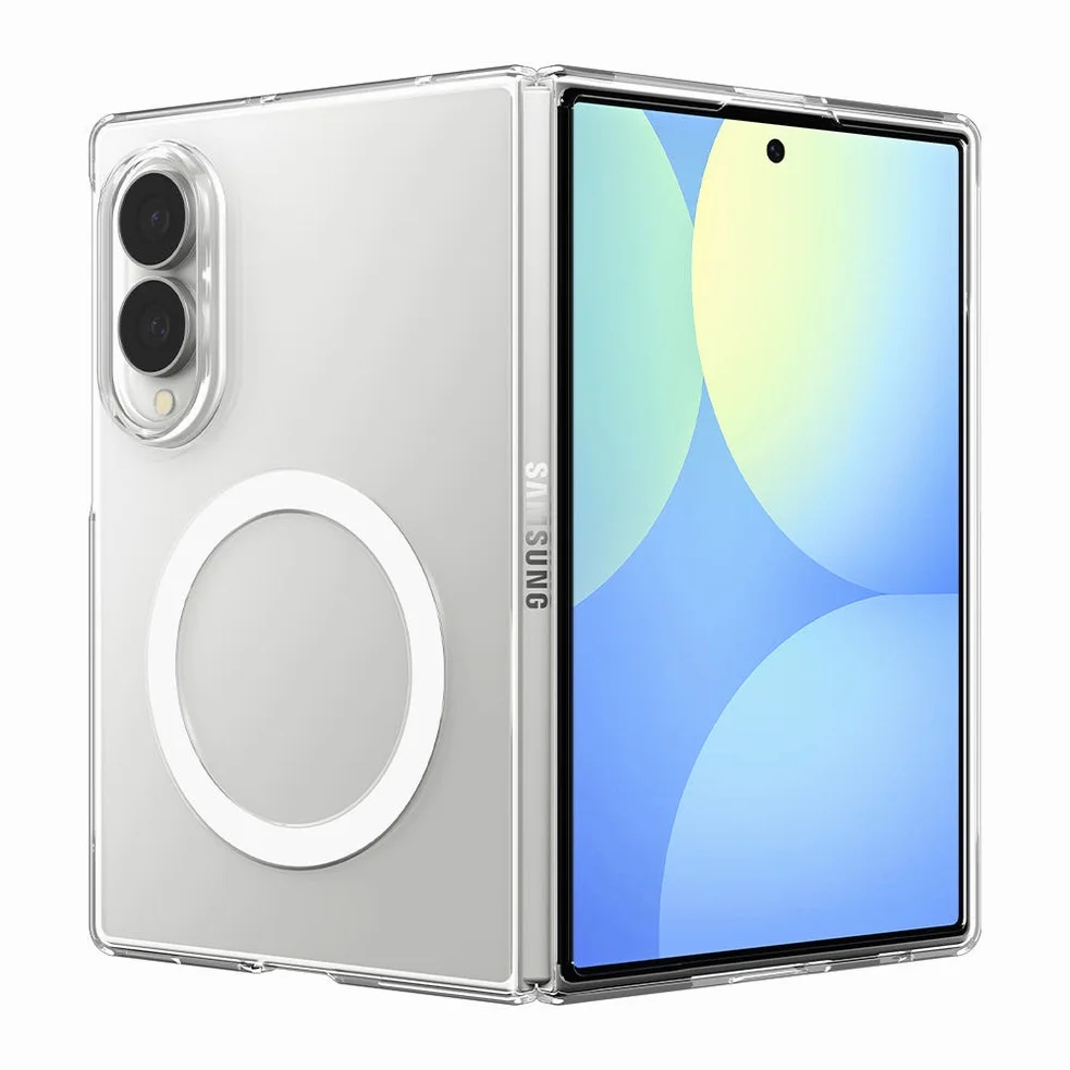 Qi2 20W 인증 갤럭시 맥세이프 케이스 초슬림 에어스킨 맥핏 클리어화이트, 갤럭시Z 폴드8 상세 이미지 5