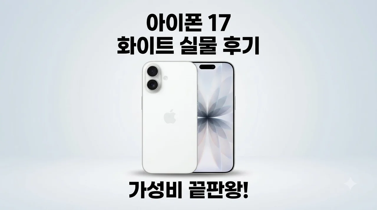 애플 아이폰 17 자급제 256GB 화이트 실물 후기 가성비