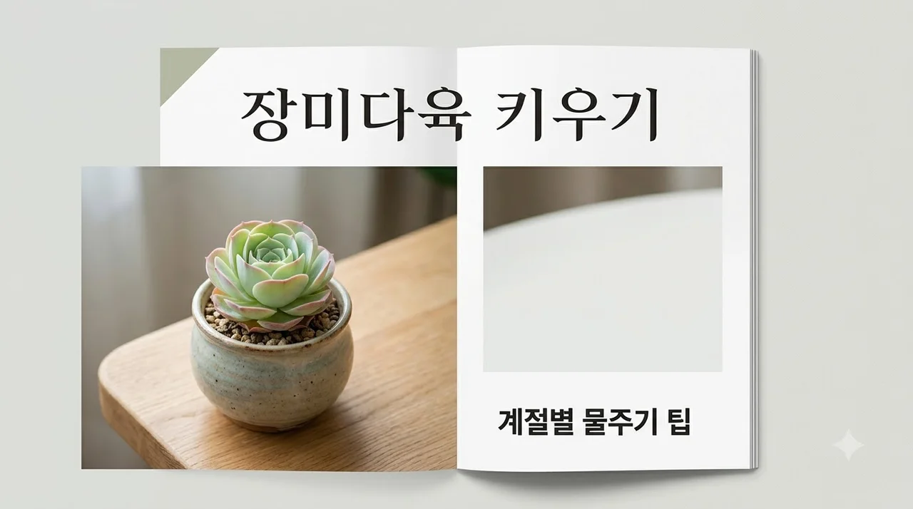 장미다육 키우기 계절별 물주기와 여름 휴면기 수칙 총정리
