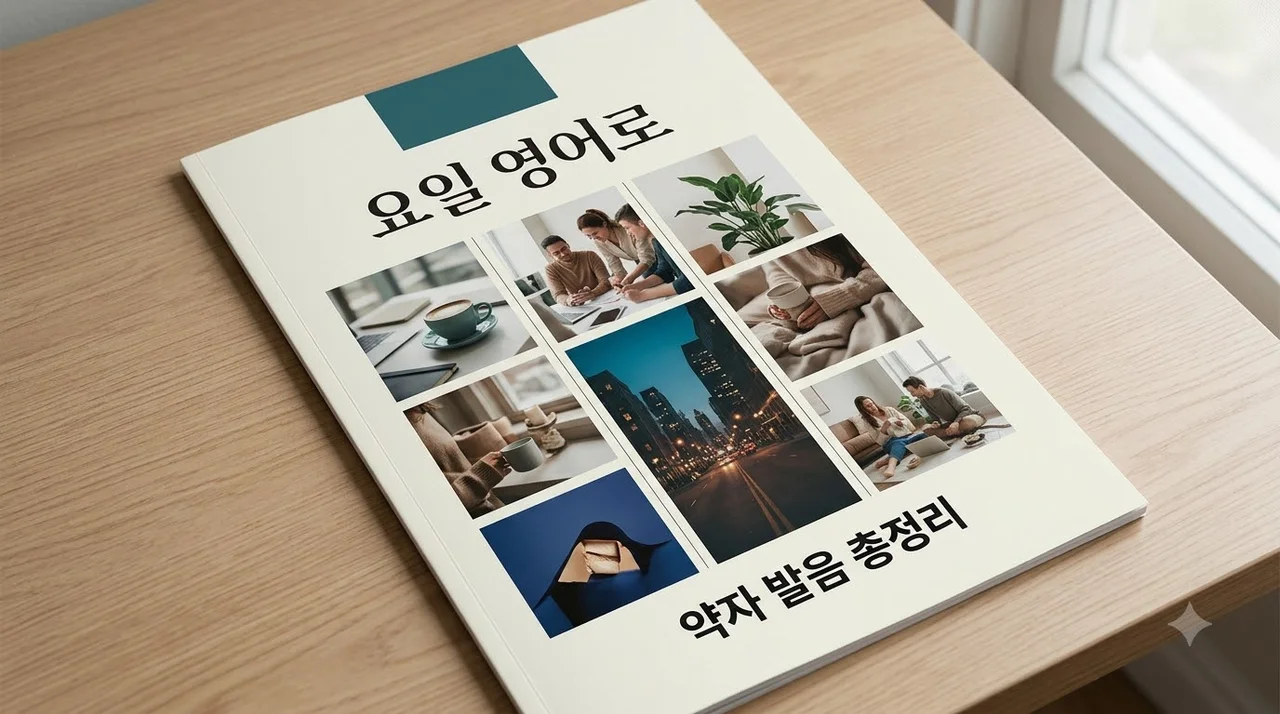 요일 영어로 표기하기 월화수목금토일 약자 발음 완벽 정리