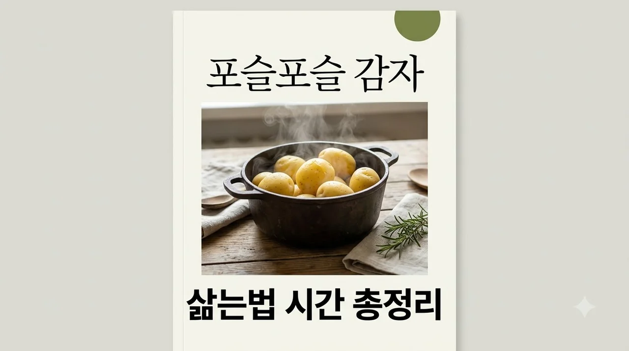 감자 삶는법 포슬포슬 맛있는 냄비 감자 삶는 시간 총정리