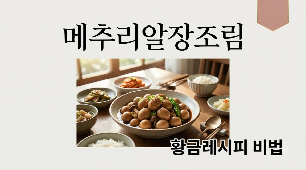 메추리알장조림 황금레시피 짜지 않고 쫄깃한 밑반찬 비법
