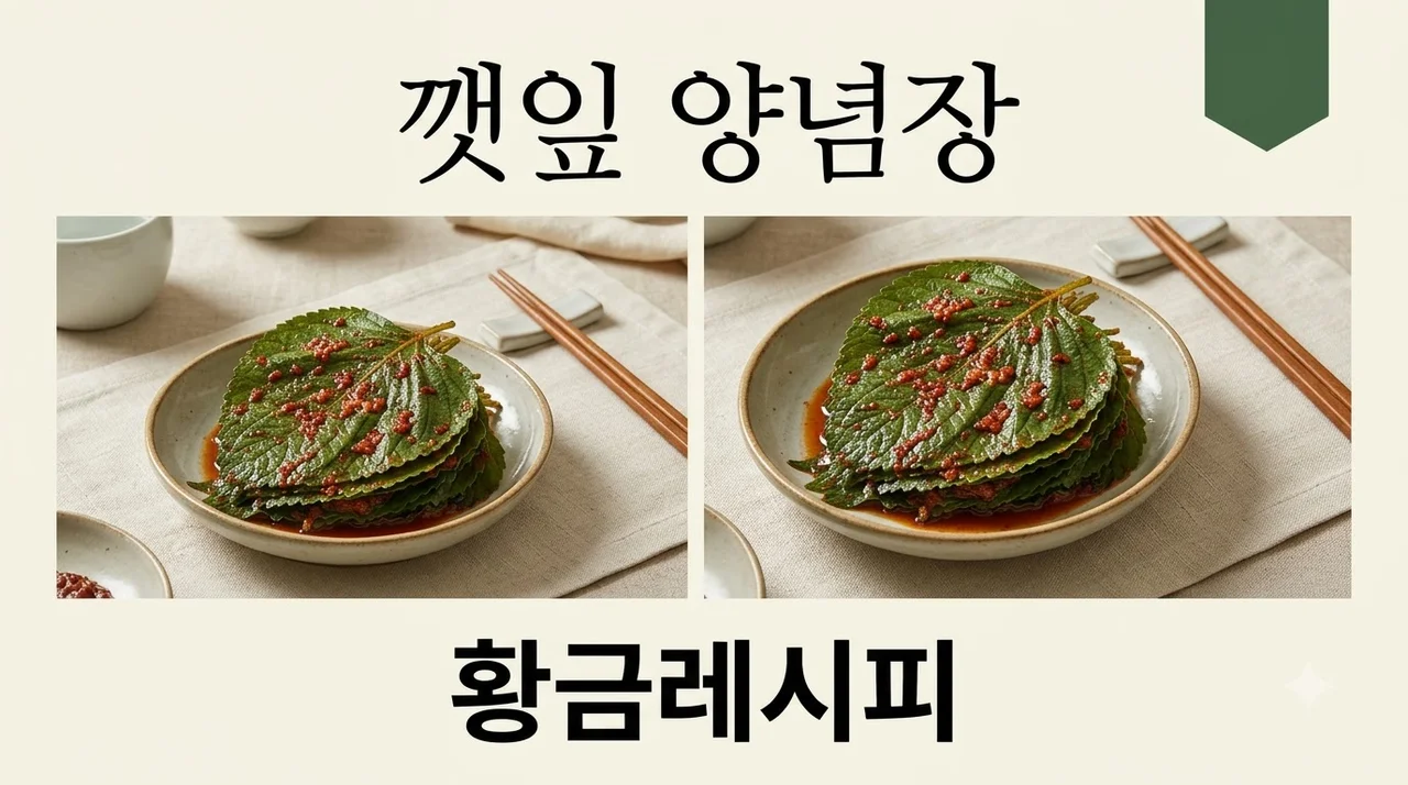 깻잎 양념장 황금레시피 일주일 지나도 안 무르는 향긋한 비법