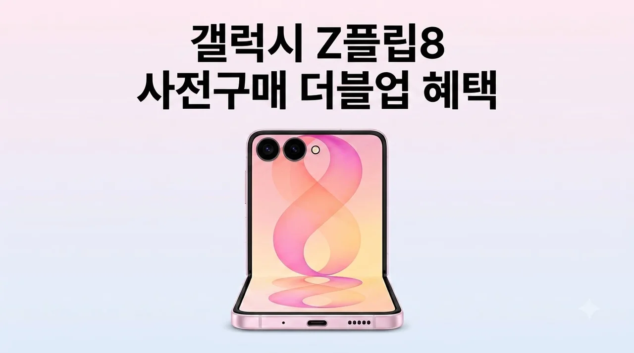 갤럭시 Z플립8 SM-F776N 사전구매 더블업 혜택 정보