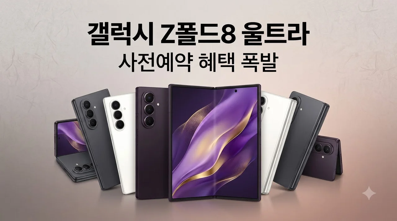 갤럭시 Z폴드8 울트라 1TB 자급제 사전예약 혜택 대란