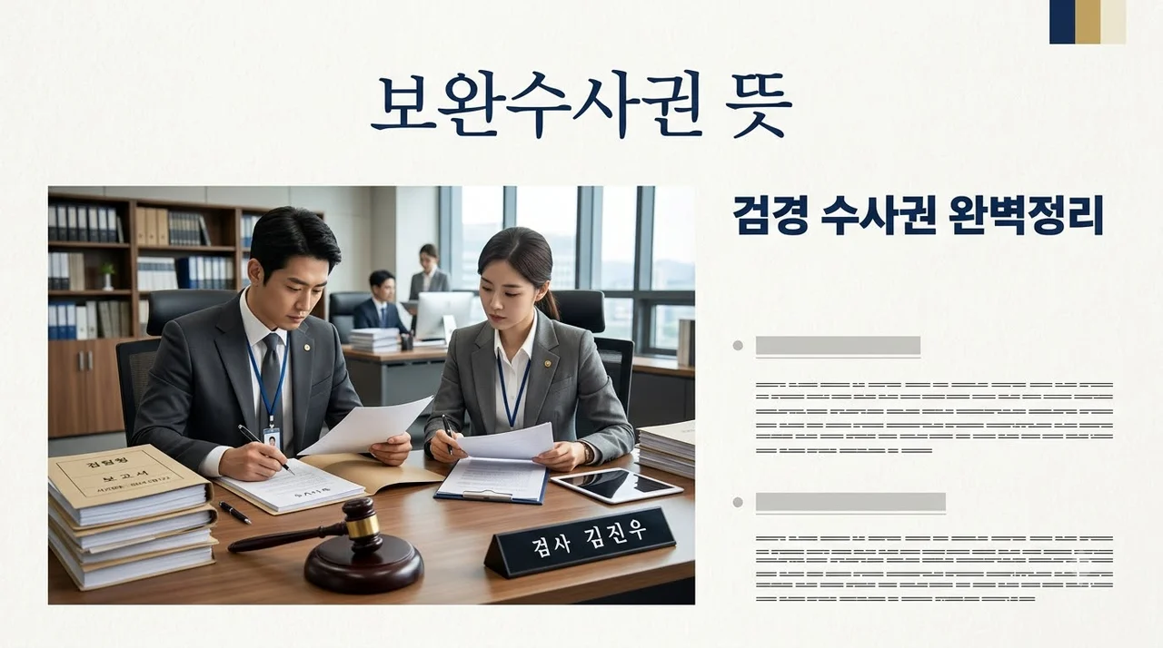 보완수사권 뜻과 폐지 논란, 내 사건 영향 총정리