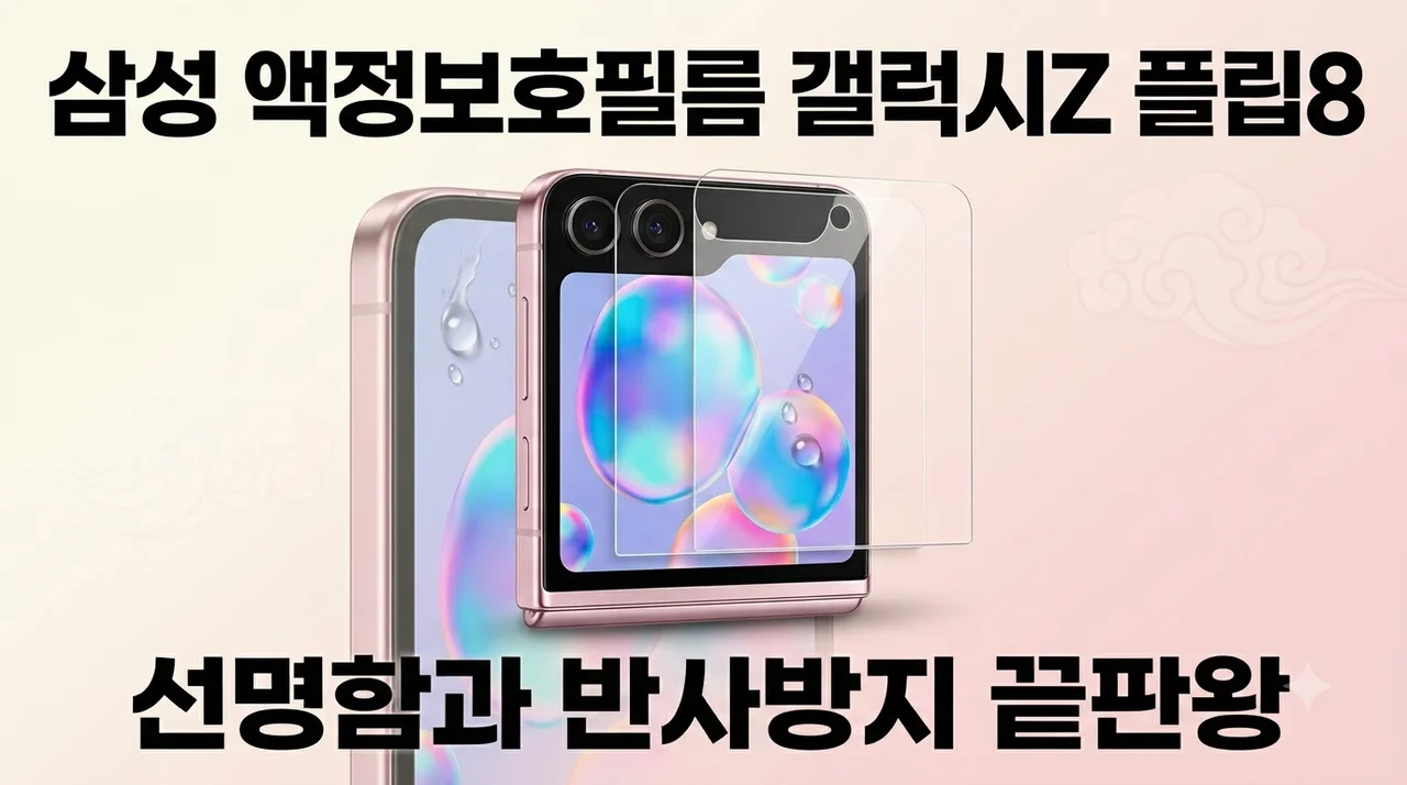 삼성 액정보호필름 갤럭시Z 플립8 선명함과 반사방지 끝판왕