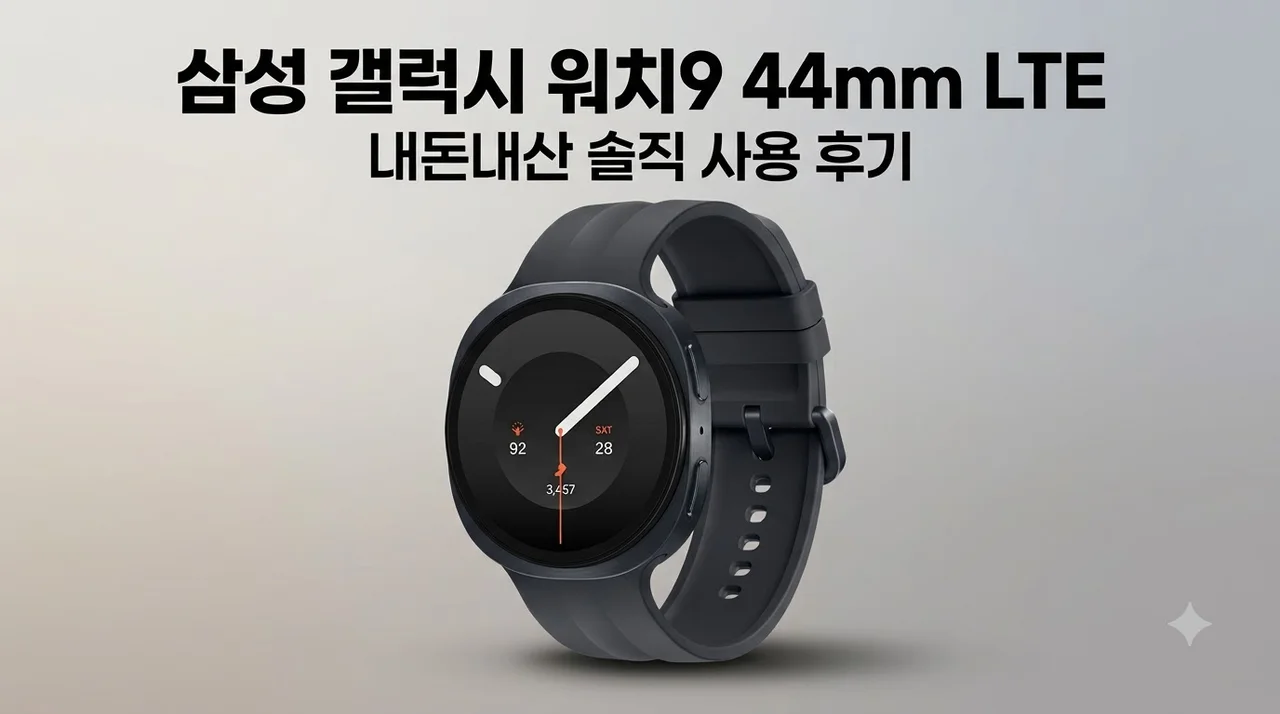 삼성 갤럭시 워치9 44mm LTE 내돈내산 솔직 사용 후기