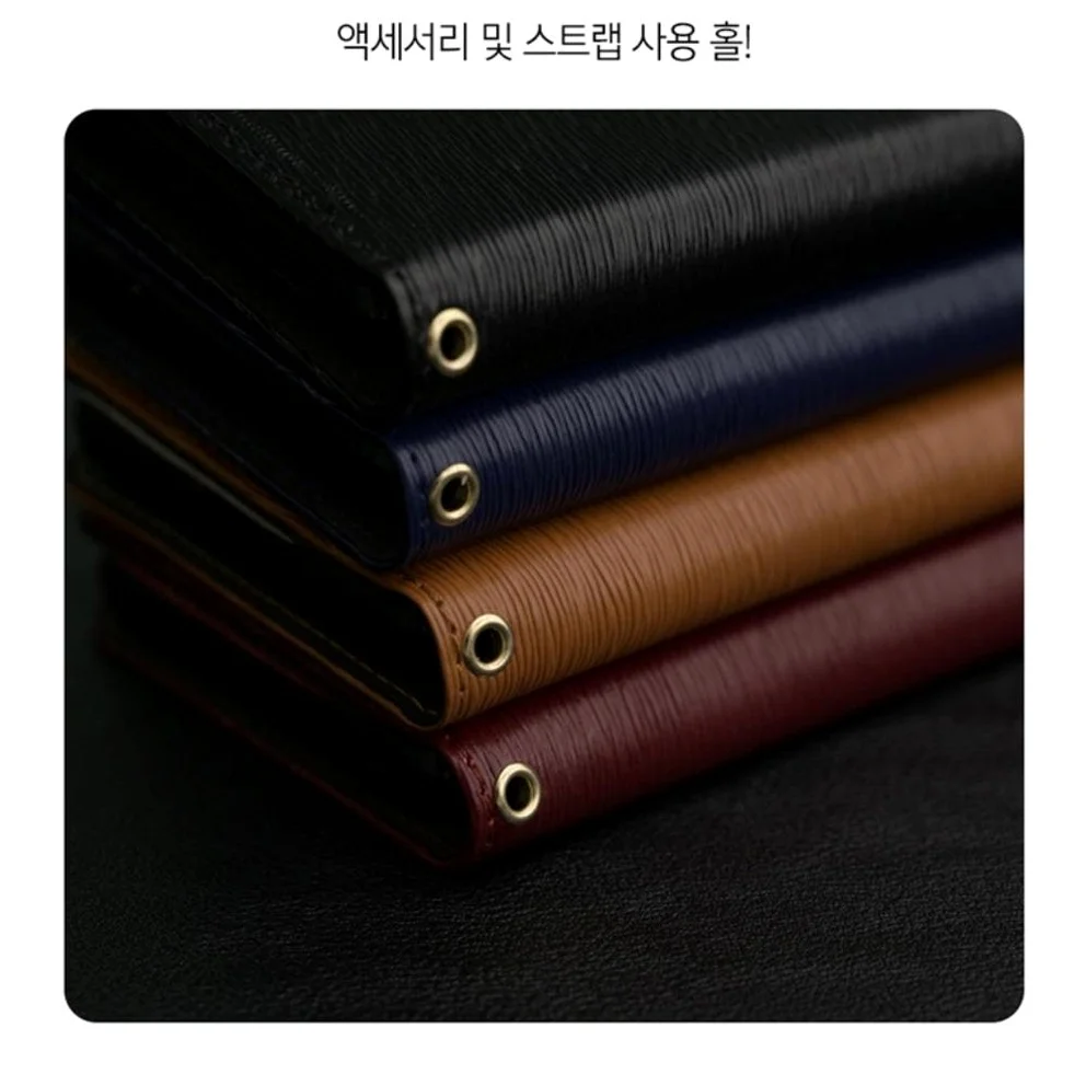 갤럭시와이드8 지갑 케이스 소가죽 다이어리 클라이 SM-M166S 상세 이미지 1