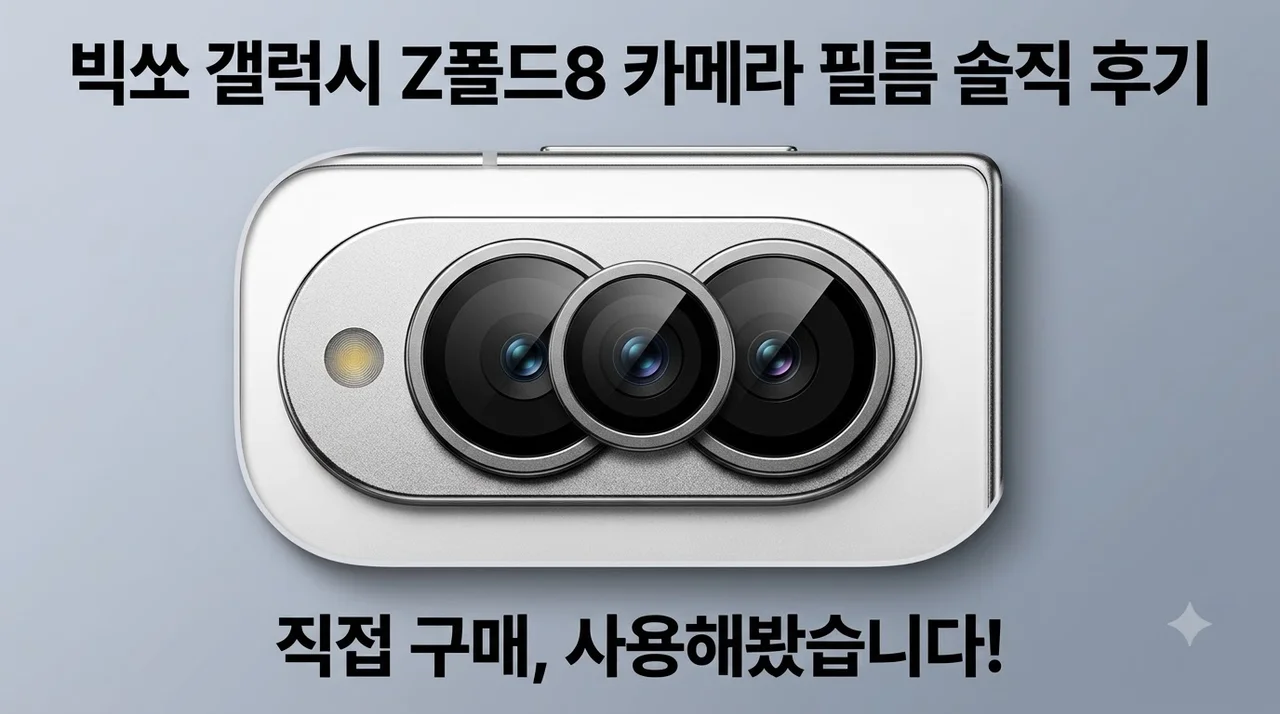 빅쏘 갤럭시 Z폴드8 카메라 필름 솔직 후기