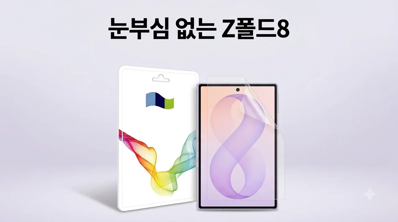 갤럭시Z 폴드8 힐링쉴드 슈페리어 저반사 액정보호필름 후기