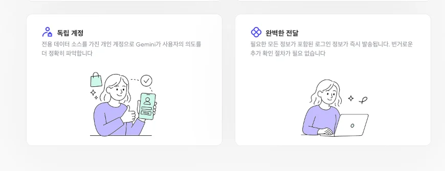독립 계정 보장 및 즉시 계정 발송 절차 안내 일러스트