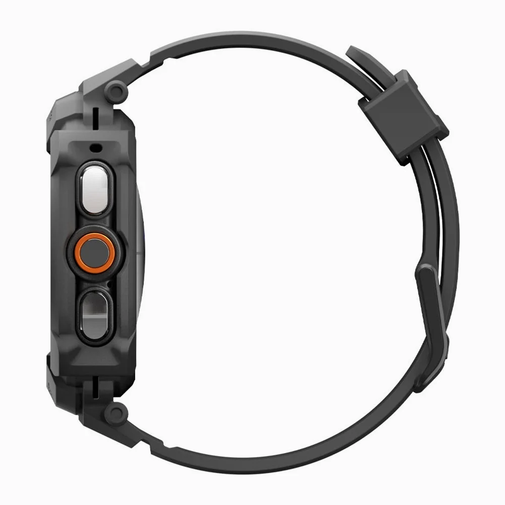 갤럭시워치 일체형 스트랩 케이스 러기드아머프로 갤럭시 워치 울트라2, 47mm, 매트블랙 상세 이미지 1
