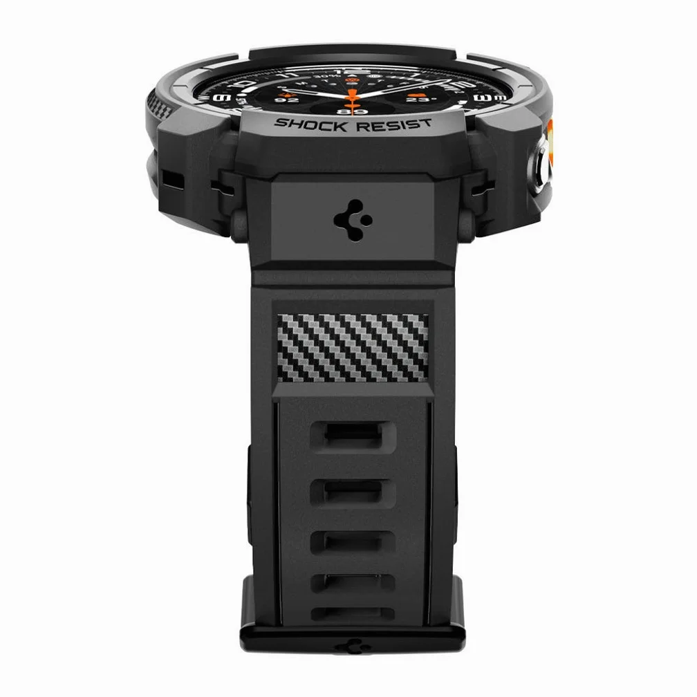 갤럭시워치 일체형 스트랩 케이스 러기드아머프로 갤럭시 워치 울트라2, 47mm, 매트블랙 상세 이미지 3
