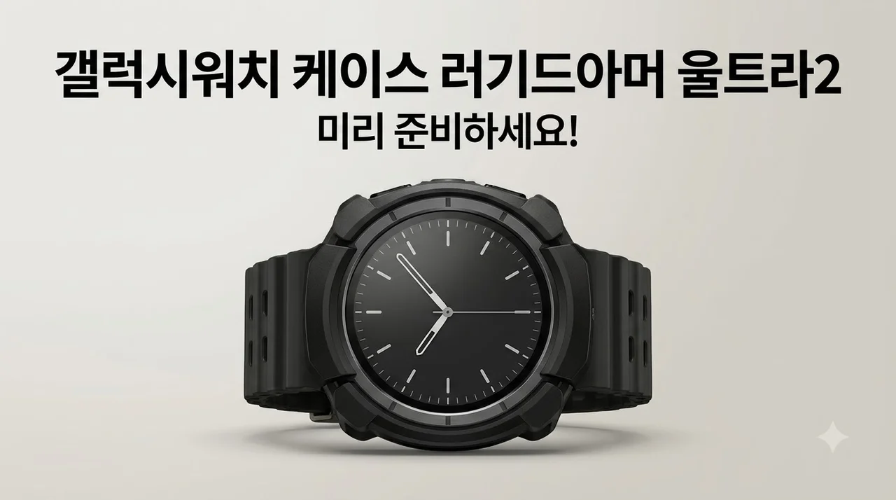 갤럭시워치 케이스 러기드아머 울트라2 미리 준비하세요