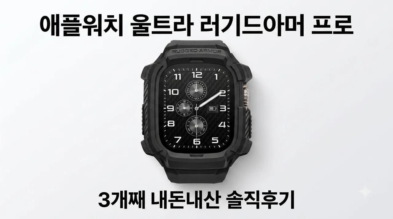 애플워치 울트라 스트랩 러기드아머 프로 3개째 내돈내산 솔직후기