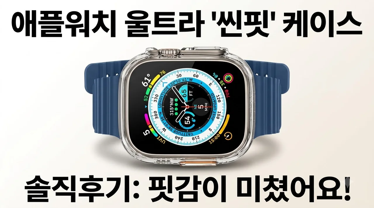 애플워치 울트라 케이스 씬핏 솔직후기 핏감이 미쳤어요