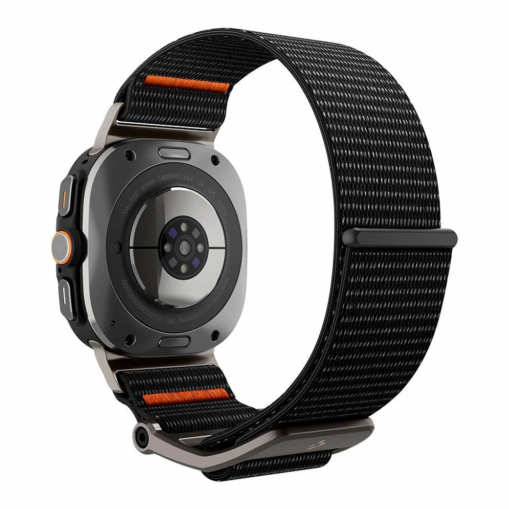 갤럭시워치 패브릭 버클 스트랩 밴드 듀라프로플렉스 갤럭시 워치 울트라2, 47mm, 블랙 상세 이미지 1