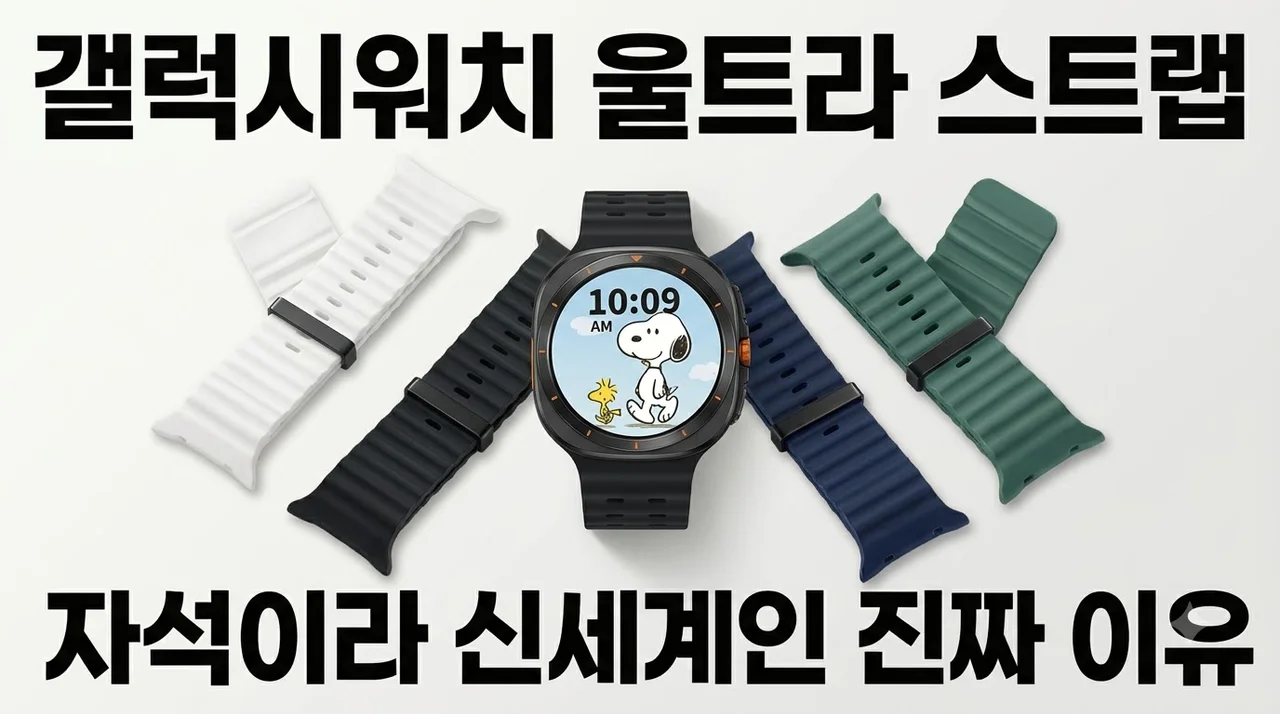 갤럭시워치 울트라 스트랩, 자석이라 신세계인 진짜 이유
