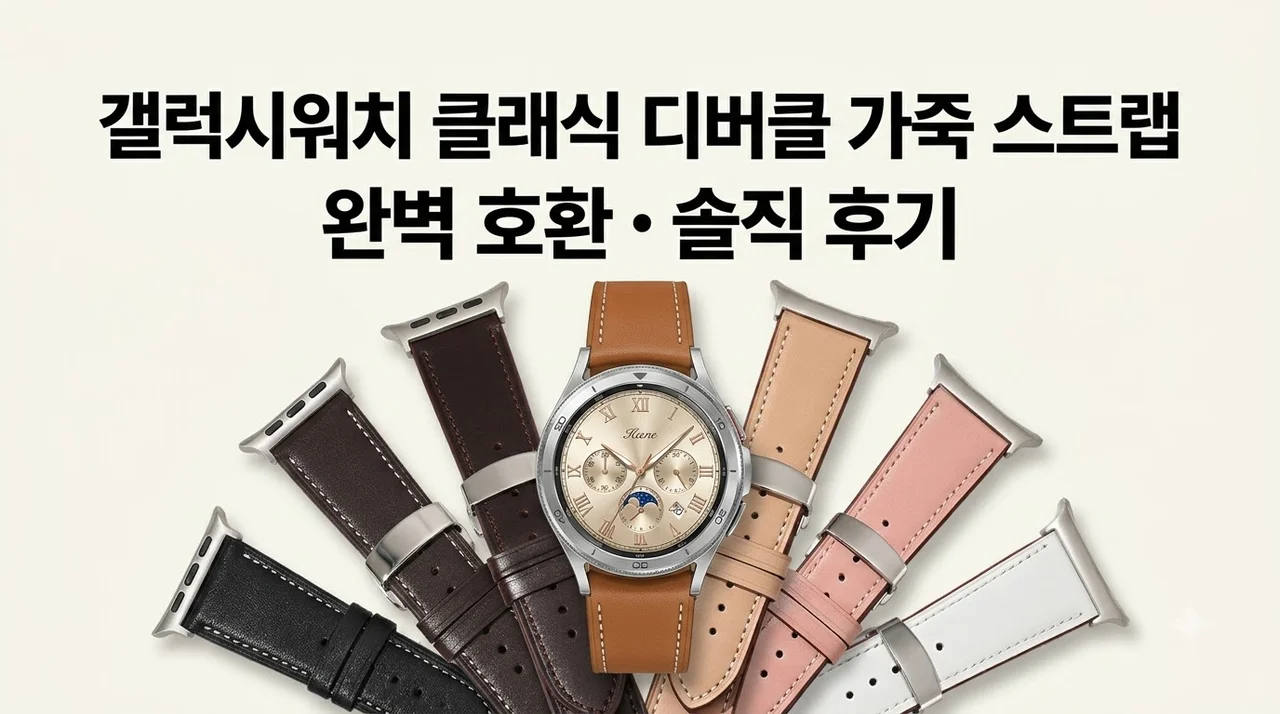 갤럭시워치 클래식 디버클 가죽 스트랩 울트라 호환 솔직후기