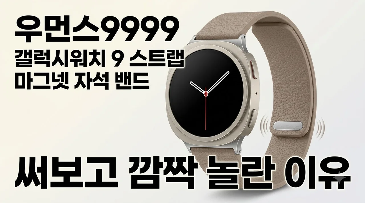 우먼스9999 갤럭시워치 9 스트랩 마그넷 자석 밴드 써보고 깜짝 놀란 이유