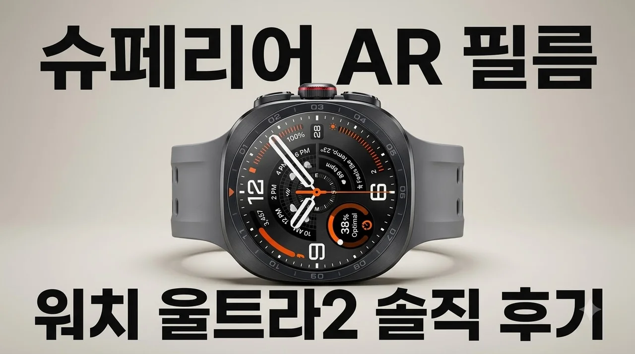 갤럭시 워치 슈페리어 AR 필름 울트라2 직접 붙여본 솔직 후기