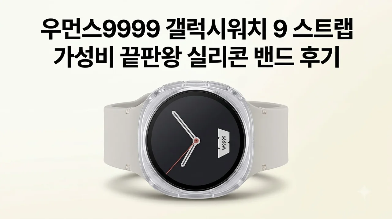 우먼스9999 갤럭시워치 9 스트랩, 가성비 끝판왕 실리콘 밴드 후기