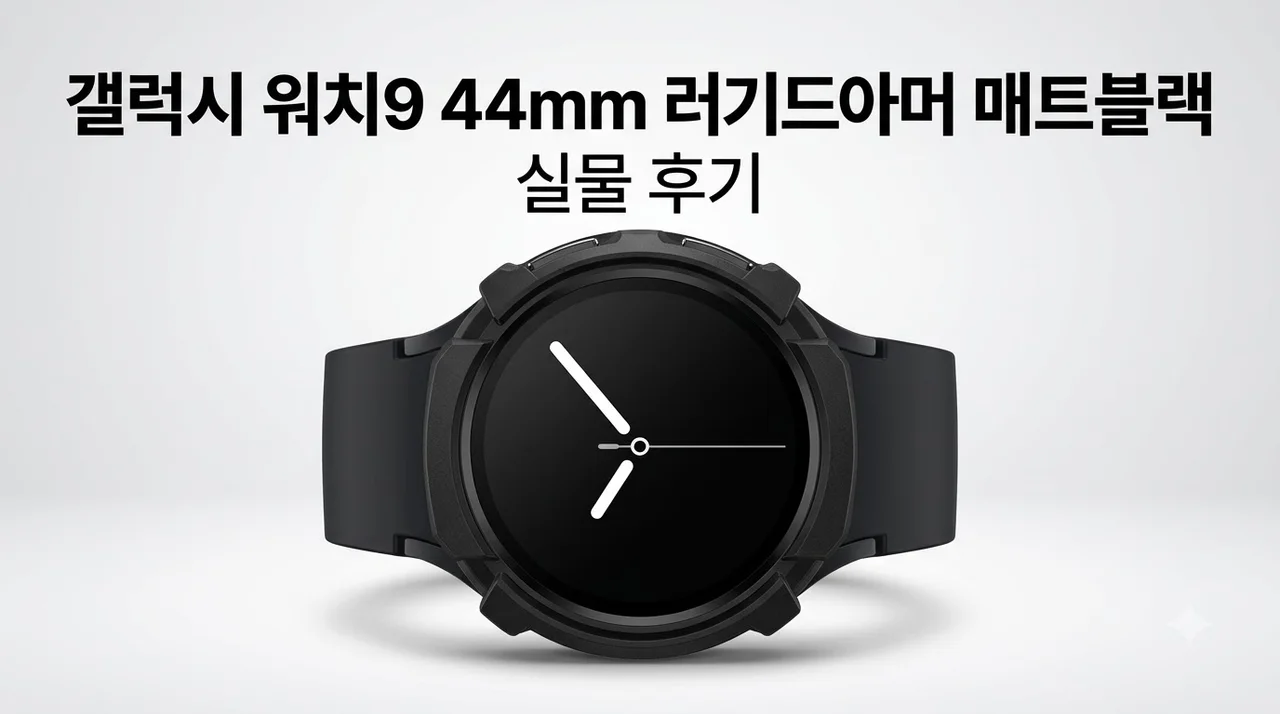 갤럭시워치 케이스 러기드아머 갤럭시 워치9 44mm 매트블랙 후기