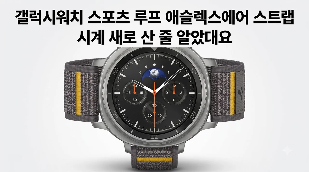 갤럭시워치 스포츠 루프 애슬렉스에어 스트랩, 시계 새로 산 줄 알았대요