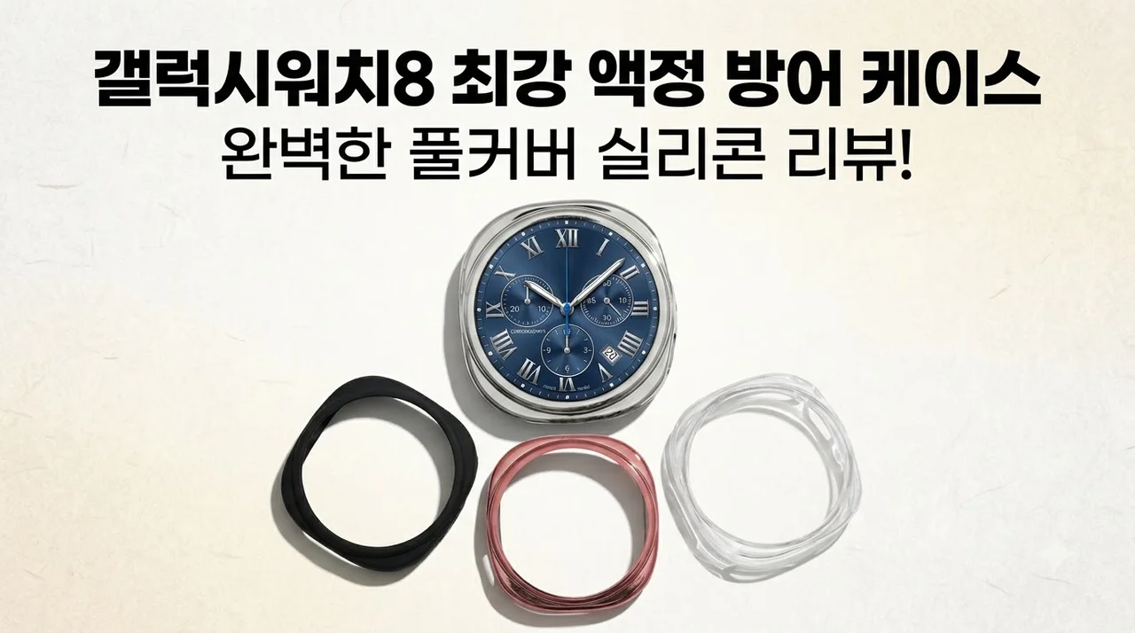 갤럭시워치8 실리콘 케이스 풀커버 보호로 액정 완벽 방어 후기