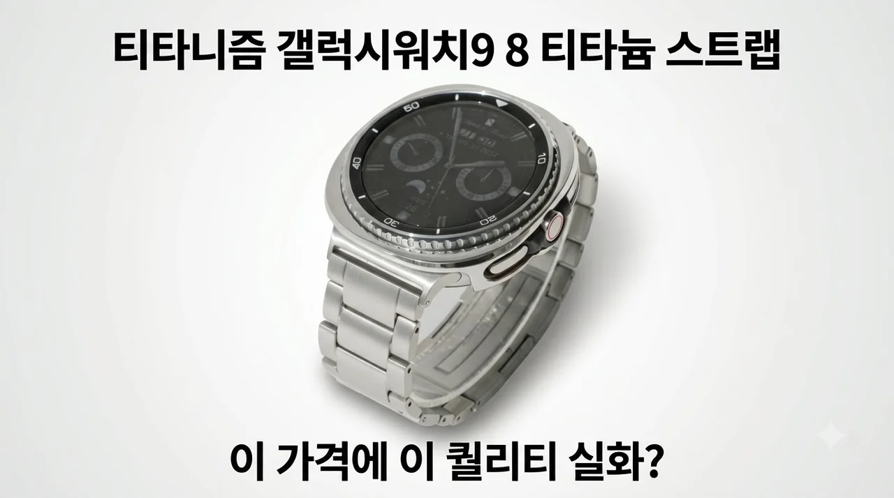 티타니즘 갤럭시워치9 8 티타늄 스트랩, 이 가격에 이 퀄리티 실화?
