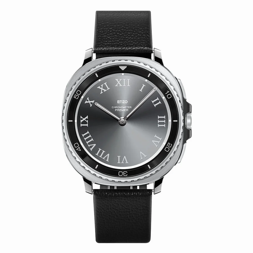 갤럭시워치 천연 가죽 스트랩 엔조 갤럭시 워치9, 40mm, 블랙 상세 이미지 1
