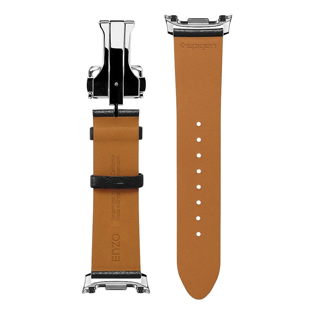 갤럭시워치 천연 가죽 스트랩 엔조 갤럭시 워치9, 40mm, 블랙 상세 이미지 3