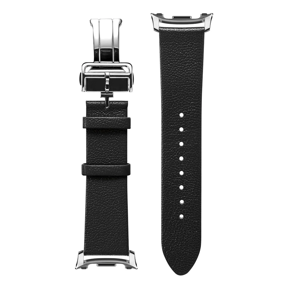 갤럭시워치 천연 가죽 스트랩 엔조 갤럭시 워치9, 40mm, 블랙 상세 이미지 4