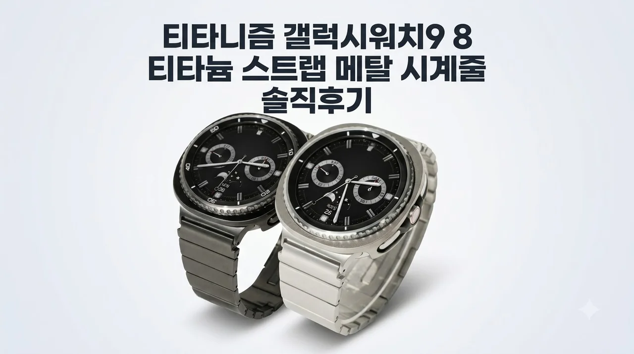 티타니즘 갤럭시워치9 8 티타늄 스트랩 메탈 시계줄 솔직후기